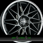 DOTZ TANAKA 8,5x19 5x108 ET45.00 dark - gunmetal matt polished lip