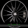  AF-401 9x20 5x112 ET42.00 black rim polished