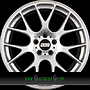 BBS CH-R  9,5x19 5x112 ET45.00 brillantsilber mit edelstahl anfahrschutz