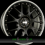 BBS CH-RII 8,5x20 5x120 ET32.00 radstern schwarz matt - felgenbett titan matt