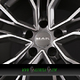 MAK UNION 7,5x17 5x112 ET38.00 gun metal mirror face