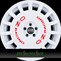 OZ RALLY RACING 8x17 5x112 ET35.00 race white + red lettering