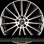 KESKIN KT18 TURBO 7x17 5x112 ET38.00 black front polish (bfp)