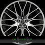 DIEWE FINA 9x20 5x108 ET45.00 nero machined - schwarz matt frontpoliert