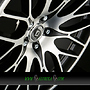 DIEWE FINA 9x20 5x108 ET45.00 nero machined - schwarz matt frontpoliert