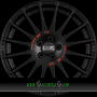 OZ SUPERTURISMO GT 7,5x17 5x112 ET50.00 matt black + red lettering