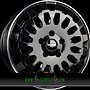 MAK OVERLAND 7x17 5x108 ET46.00 gloss black mirror ring