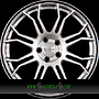 RS CORSE 7x17 5x114,3 ET45.00 silber aussenring schwarz