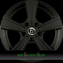 DIEWE MATTO 6,5x16 5x114,3 ET50.00 nero - schwarz matt