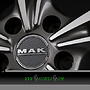 MAK EMBLEMA 6,5x16 5x110 ET35.00 gun metal mirror face