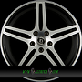 DIEWE CHINQUE 6,5x16 5x108 ET40.00 nero machined - schwarz matt frontpoliert