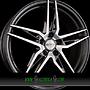 DOTZ INTERLAGOS 7,5x19 5x108 ET48.00 dark - gunmetal frontpoliert