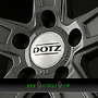 DOTZ SP5 8,5x20 5x112 ET28.00 dark - gunmetal polished lip