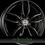 PROLINE ZX100 7x17 5x108 ET45.00 black glossy (bg)