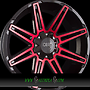  D88 10x22  ET-20.00 gloss black red face