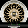 BBS SUPER RS 8,5x20 5x112 ET45.00 radstern gold-felgenbett diamantgedreht