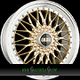 BBS SUPER RS 8,5x20 5x112 ET45.00 radstern gold-felgenbett diamantgedreht