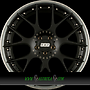 BBS CH-RII 11,5x20 5x130 ET47.00 radstern schwarz matt - felgenbett titan matt