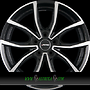 AUTEC VIDRON (VN) 7,5x18 5x108 ET49.00 schwarz poliert