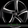 ALUTEC SHARK 7x17 4x108 ET45.00 racing-schwarz frontpoliert