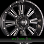  R03 10x20  ET-19.00 gloss black milled spoke