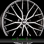 FONDMETAL MAKHAI 8,5x19 5x112 ET45.00 glossy black machined