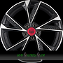 MAM MAM RS6 7,5x17 5x100 ET35.00 black front polish (bfp)