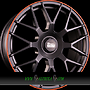 MAM MAM GT.1 8x18 5x100 ET45.00 matt black lip orange (mblo)