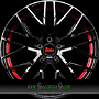 MAM MAM RS4 8,5x19 5x112 ET30.00 black painted red inside (bpri)