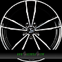  UA24 8x18 5x112 ET28.00 black polished