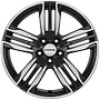 RONAL Alufelge 10.0 J x 22 112/5/47/66,5  R58 SCHWARZ-FRONTKOPIERT RONAL x22 5x112 ET47.00 schwarz-frontkopiert