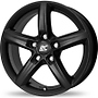 RC DESIGN RC 24 BLACK CLEAR MATT 4X100 ET37 HB60.1 6x15  6x15 4x100 ET37.00 schwarz-matt lackiert