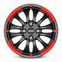 RONAL R59 7x16 4x100 ET38.00 jetblack-matt-red rim