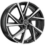 MSW Alufelge 7.5 J x 19 112/5/50/57,06  80/5 GLOSS BLACK F. POL. MSW 7,5x19 5x112 ET6.00 