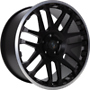  880456139OF6780 FELGE: ETABETA - COMBAT BLACK MATT LIP POL. 8X18 LK:6/139,7 ET:45 ML:67,1 x18  ET45.00 