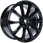 GMP CERCHI IN LEGA TOTALE 9.5x22 5x108 ET 38 GLOSSY BLACK GMP 9,5x22 5x108 ET38.00 