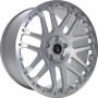  COMBAT CV silver matt lip + cap polished 9.0Jx20 ET42 5x120x65.1 (wintertauglich) x20 5x120 ET42.00 