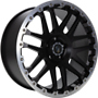  COMBAT CV black matt lip + cap polished 9.0Jx20 ET56 5x120x65.1 (wintertauglich) x20 5x120 ET56.00 