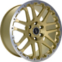  COMBAT CV gold matt lip + cap polished 10.0Jx22 ET45 6x139.7x93.1 x22  ET 